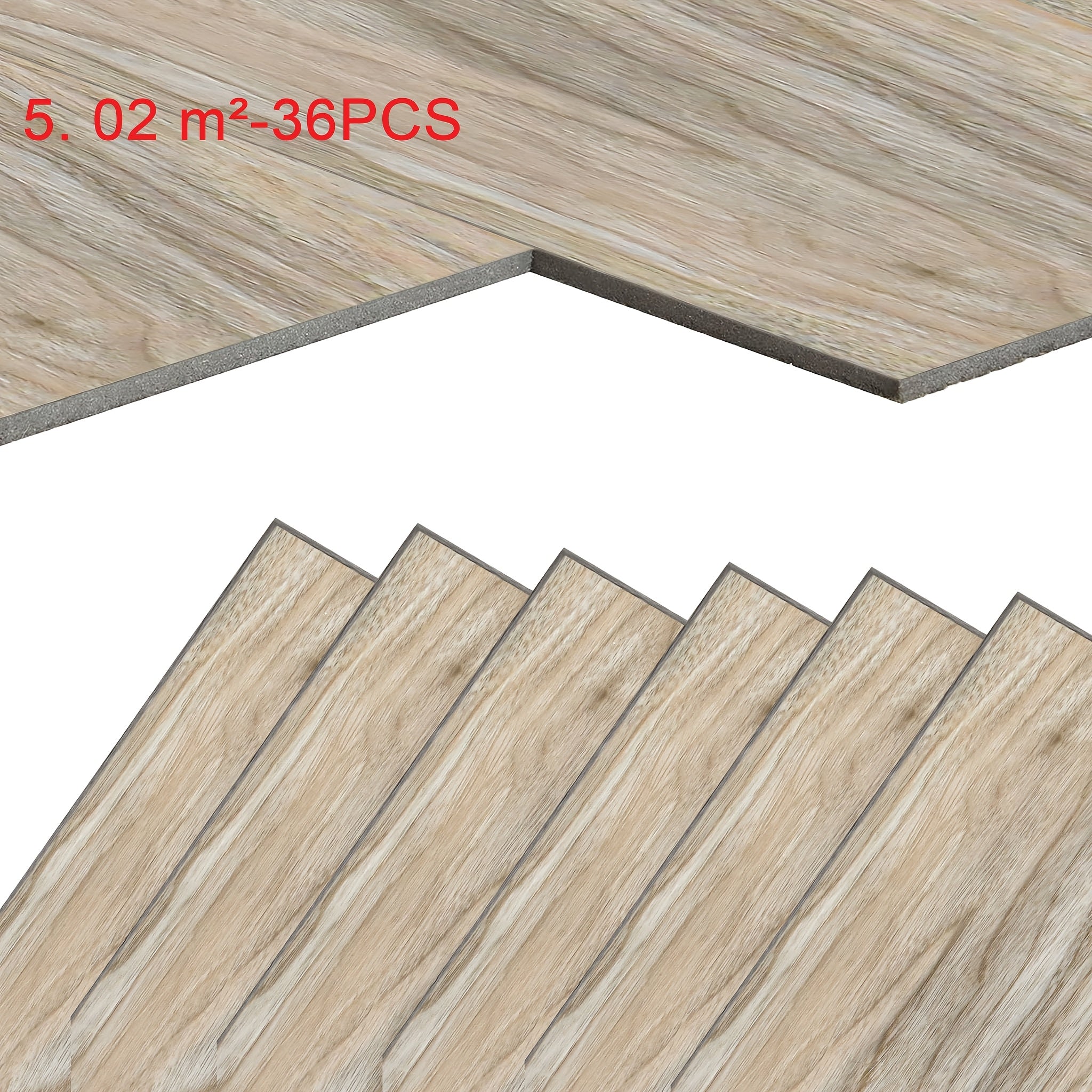 Pavimento Vinilico Adesivo PVC 5mm – Matte Wood Brown – 18 o 36 Pezzi