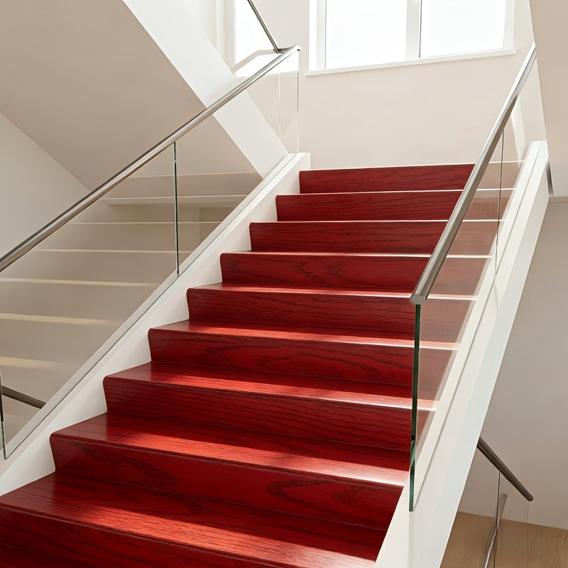 Self-adhesive Waterproof and Anti-slip Vinyl Floor Stickers, Easy to Peel and Apply for Decorative Covering. Durable and Scratch-resistant for Home Upgrades. Removable Stickers Are Perfect for Renovating Stairs, Furniture, Do