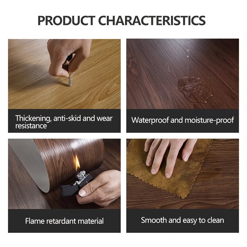 Pavimento Vinilico Adesivo PVC – Set 36 Pezzi (4,7 m²) – Oak White