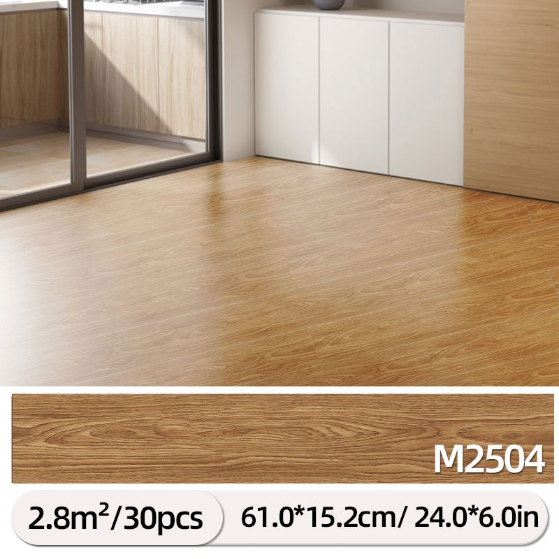 30pcs PVC Flooring Self-Adhesive Tiles Vinyl Floor Waterproof & Non-Slip Laminate Floor for Kitchen, Living Room, Bathroom (30pcs)