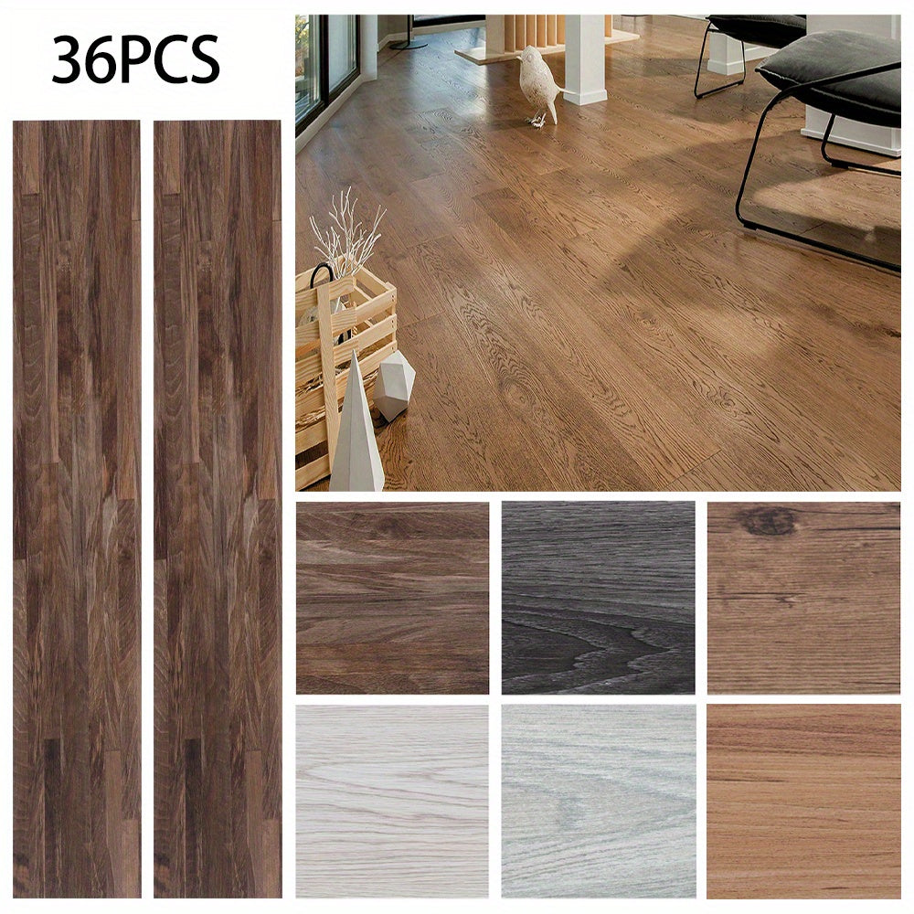 Pavimento Vinilico Adesivo Premium 5mm – Set 36 Pezzi (5 m²) – 7 Colori