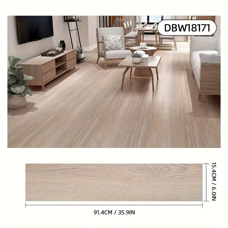 Pavimento Vinilico Adesivo PVC – Set 36 Pezzi (4,7 m²) – Oak White