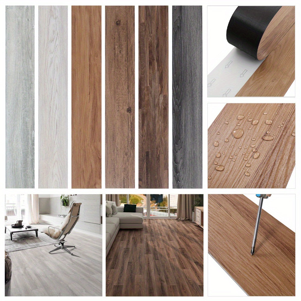 Pavimento Vinilico Adesivo Premium 5mm – Set 36 Pezzi (5 m²) – 7 Colori
