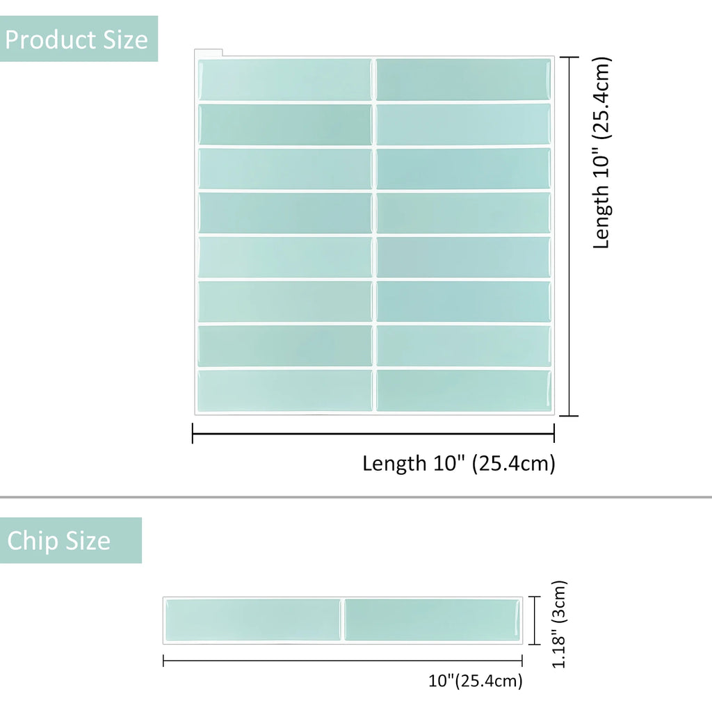 10 Sheets Peel and Stick Tiles 3D Waterproof Wall Tiles for Living Room RV PVC Wall Panels Interior Wall Decoration