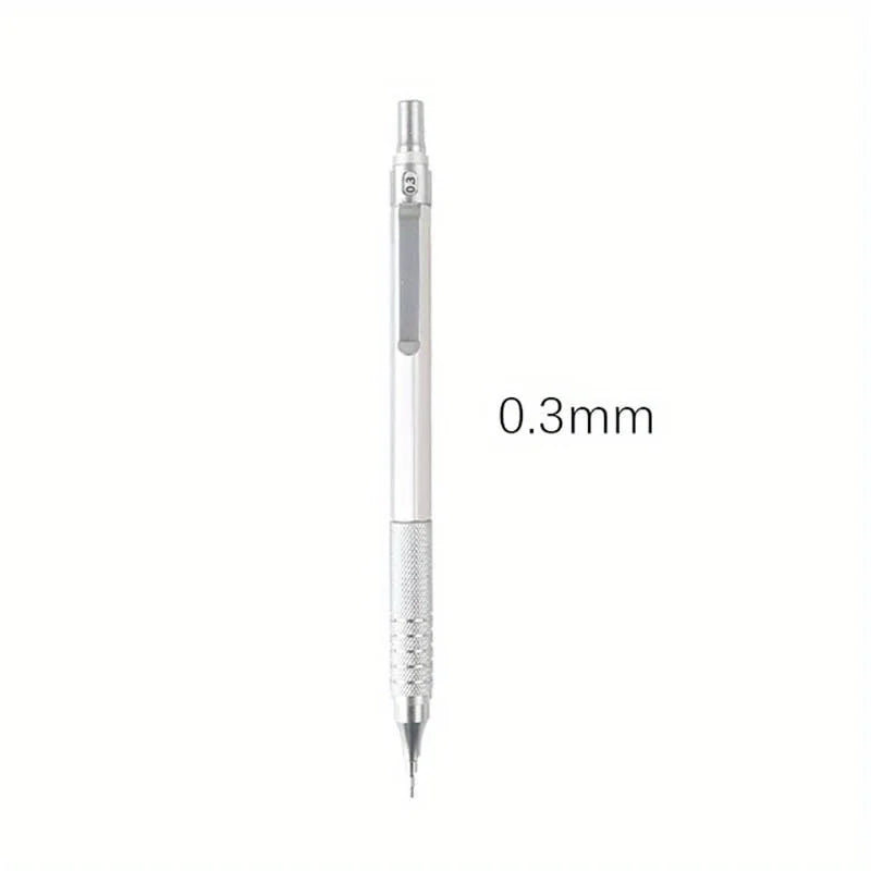 0.3/0.5/0.7/0.9/2.0mm Mechanical Pencil Low Center of Gravity Metal Drawing Special Pencil Office Write Art Supplies for School