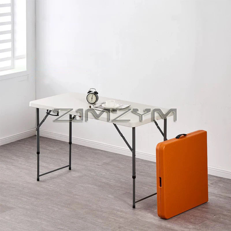 1.2M 1.5M 1.8M Height-Adjustable Folding Table Event Outdoor Camping Desk Garden Booth Party Long Table