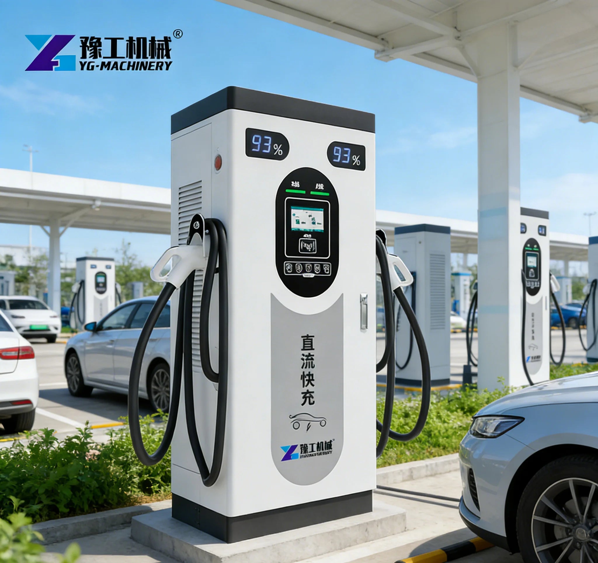 2026 Factory New Products Double Gun 120kw 380v DC Charging Pile Fast Charging Station Electric Vehicle Charging Pile Sale