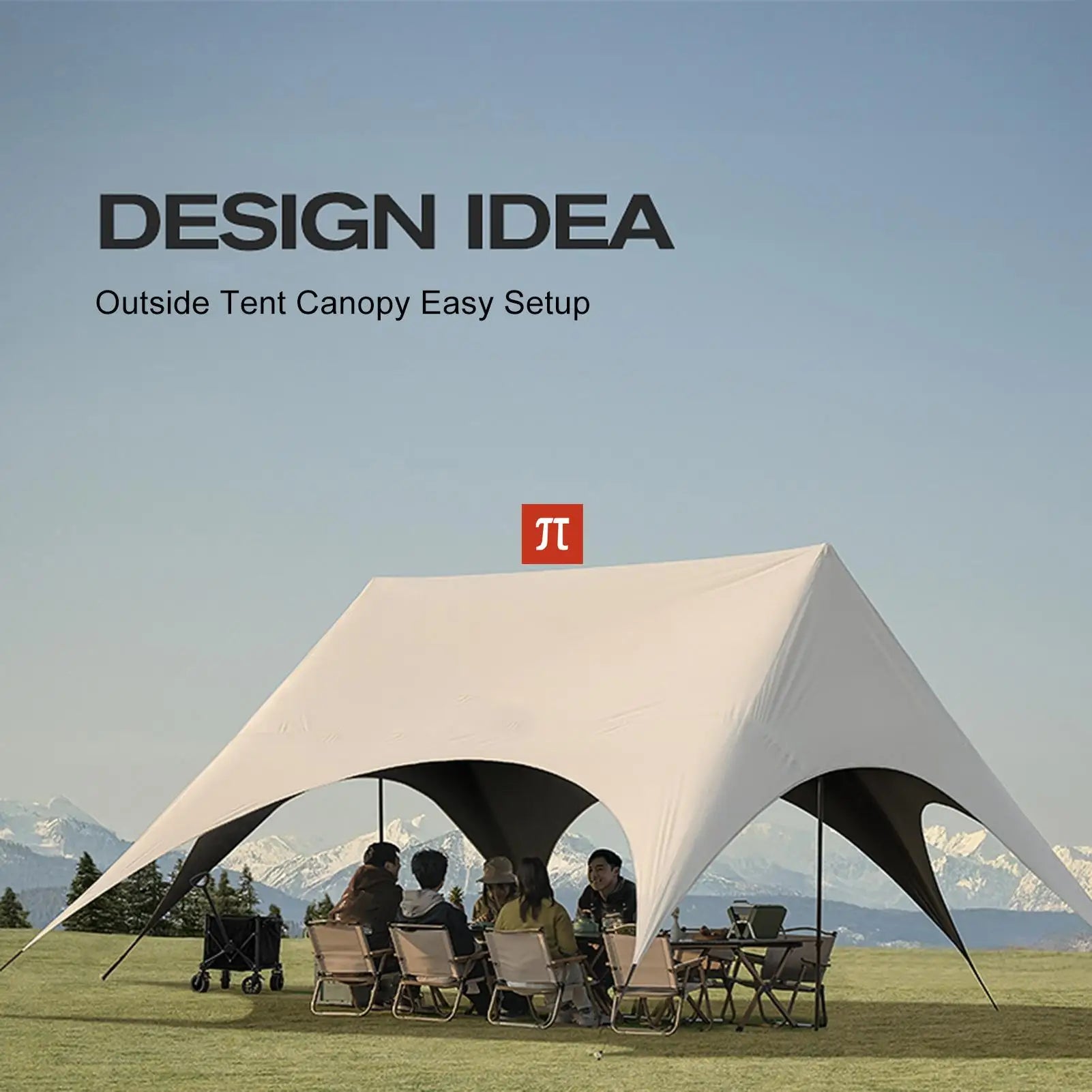 Gazebo Esagonale Pieghevole – Tenda da Campeggio Impermeabile Anti-UV per Picnic e Giardino