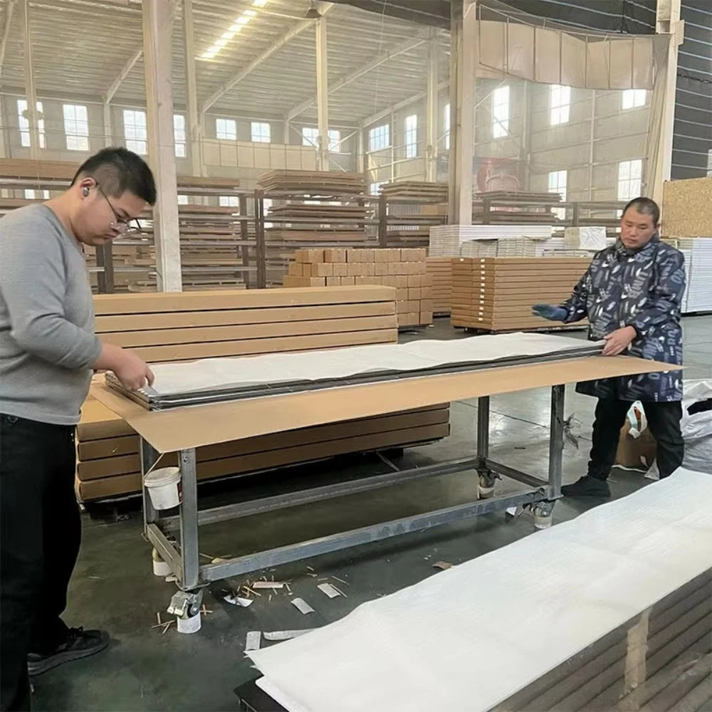 Oak surface polyester fiber sound insulation wall panel sound insulation board wood board