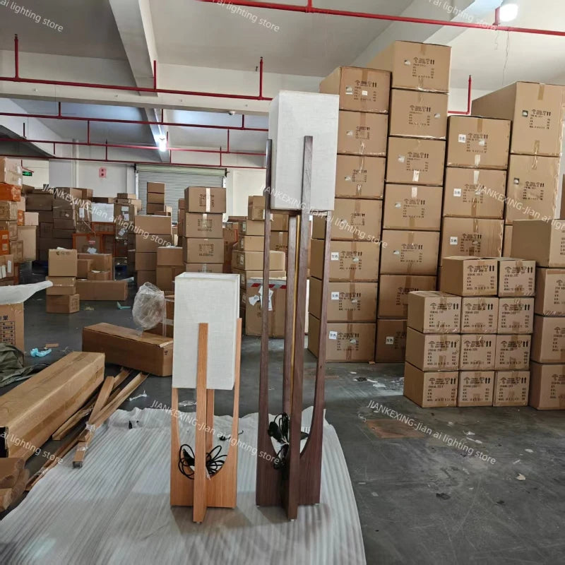 Fairbanks  Wooden Reading Desk Lamp for  Living Room Bedroom Sofa Bedside Solid Nordic Designers LED Floor Lamps