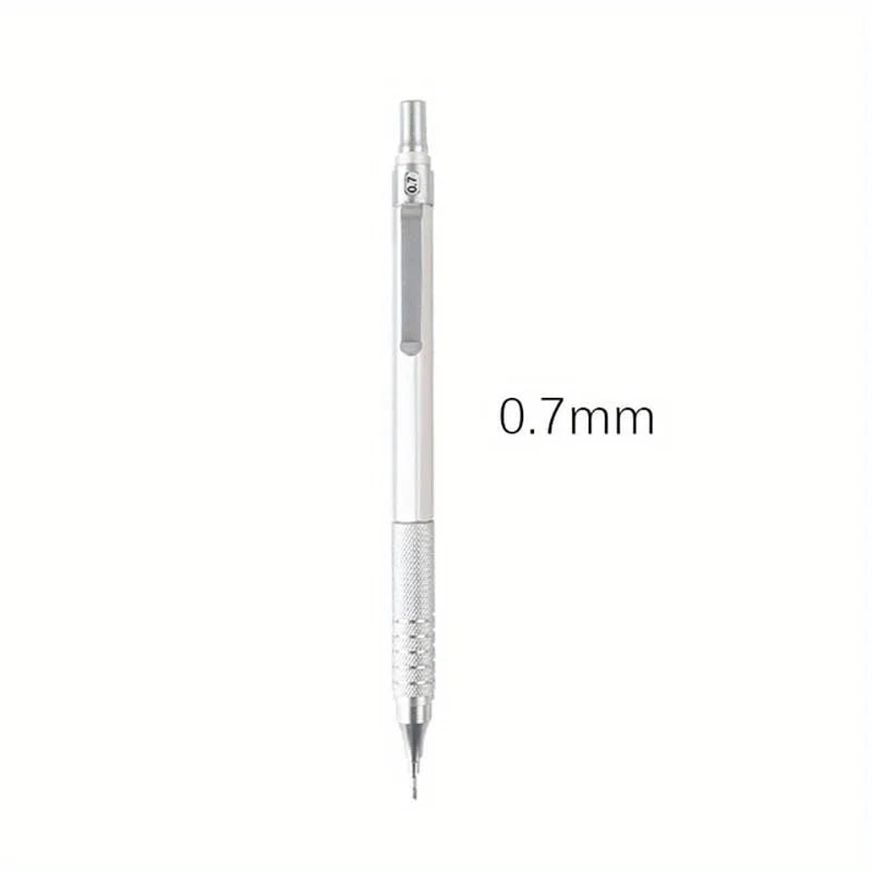 0.3/0.5/0.7/0.9/2.0mm Mechanical Pencil Low Center of Gravity Metal Drawing Special Pencil Office Write Art Supplies for School