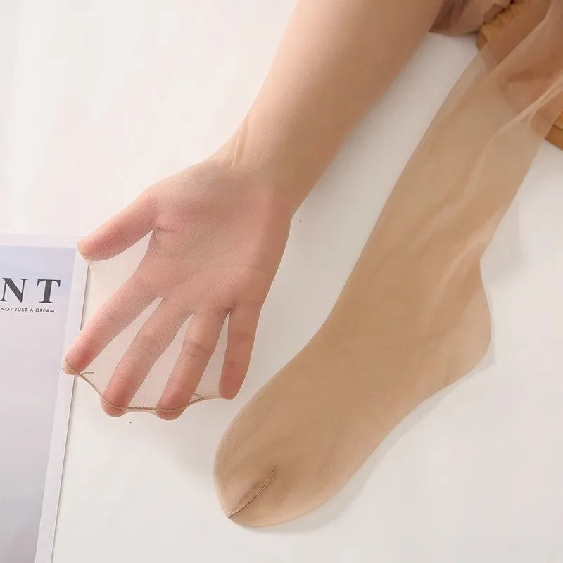 0D Women's Seamless Ultra-thin Nylon Tights 0D Sheer to Toe Pantyhose Sexy Stockings Collant Hot Donna for Female