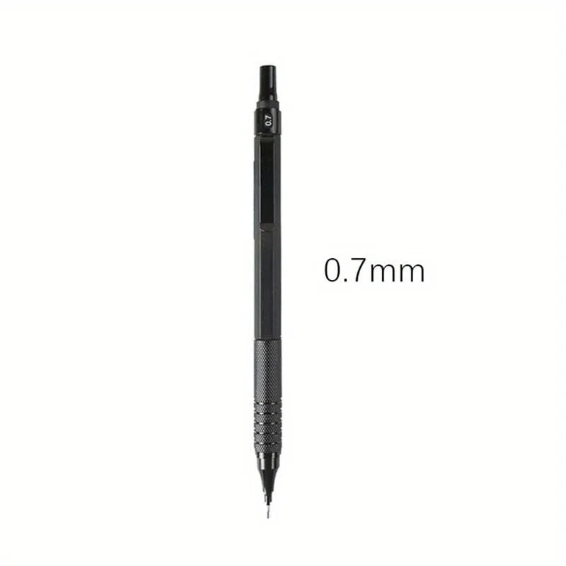 0.3/0.5/0.7/0.9/2.0mm Mechanical Pencil Low Center of Gravity Metal Drawing Special Pencil Office Write Art Supplies for School