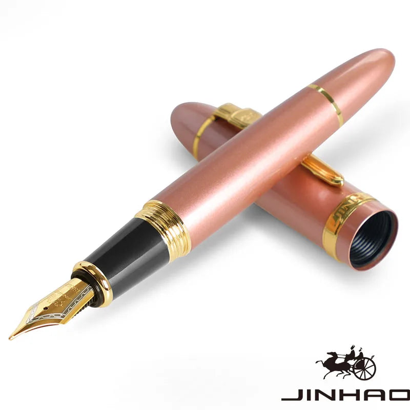 1 PCS JINHAO 159 Classic Design SIlver Trim Calligraphy Iridium Business Pen With Converter