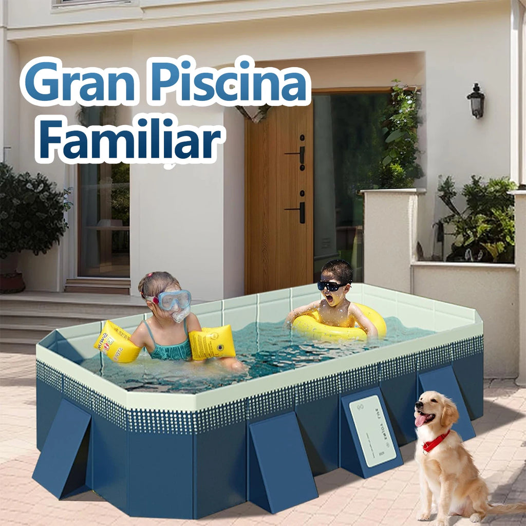 Piscina Pieghevole Outdoor – Senza Gonfiaggio, Resistente, Uso Esterno
