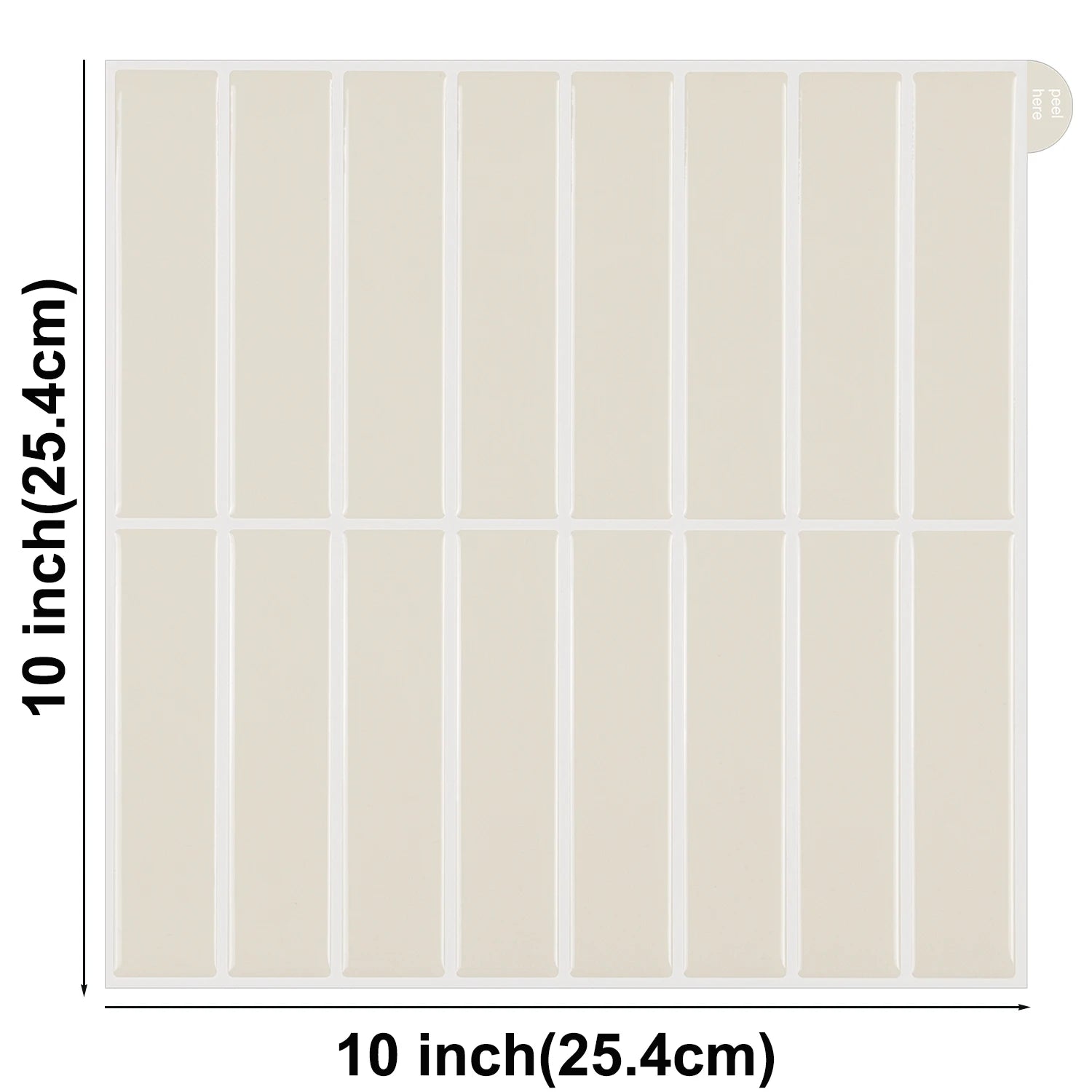 10 Sheets Peel and Stick Tiles 3D Waterproof Wall Tiles for Living Room RV PVC Wall Panels Interior Wall Decoration