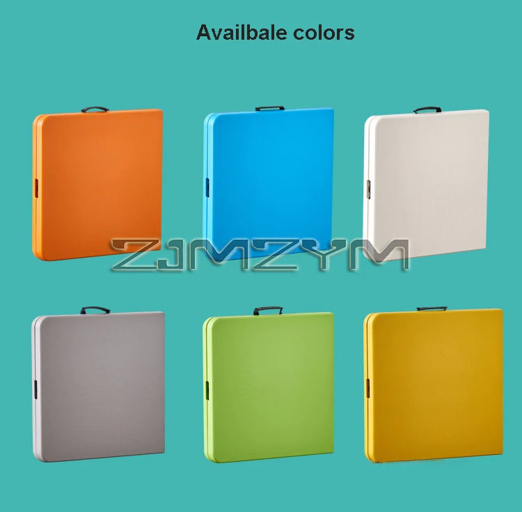 1.2M 1.5M 1.8M Height-Adjustable Folding Table Event Outdoor Camping Desk Garden Booth Party Long Table