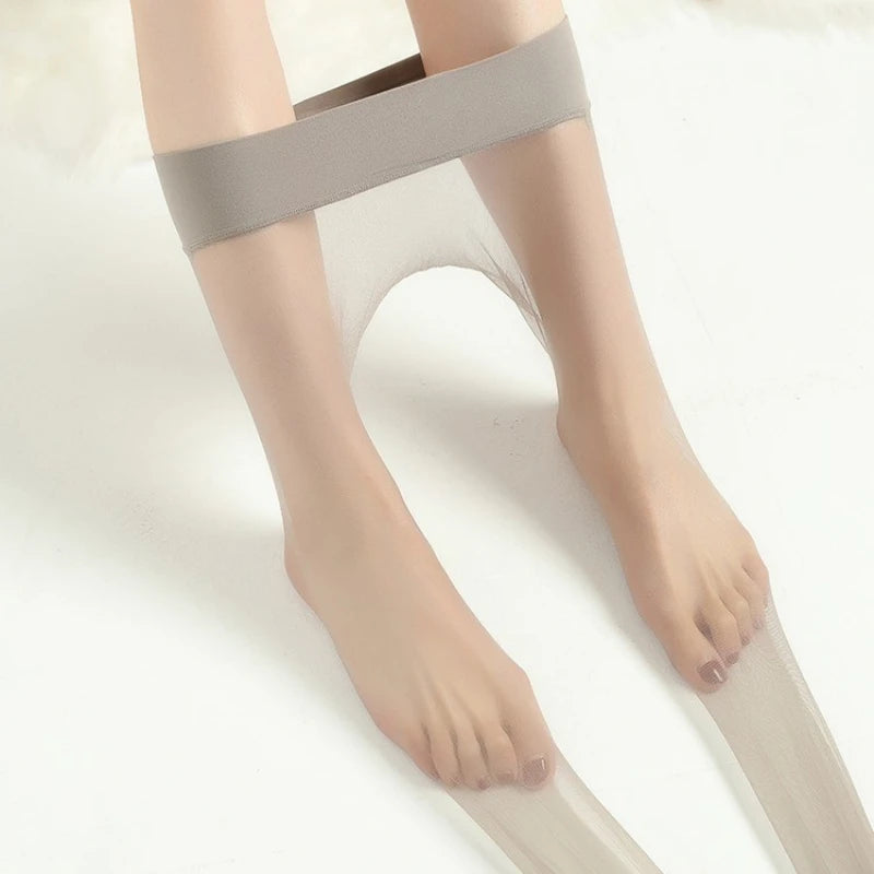 0D Women's Seamless Ultra-thin Nylon Tights 0D Sheer to Toe Pantyhose Sexy Stockings Collant Hot Donna for Female