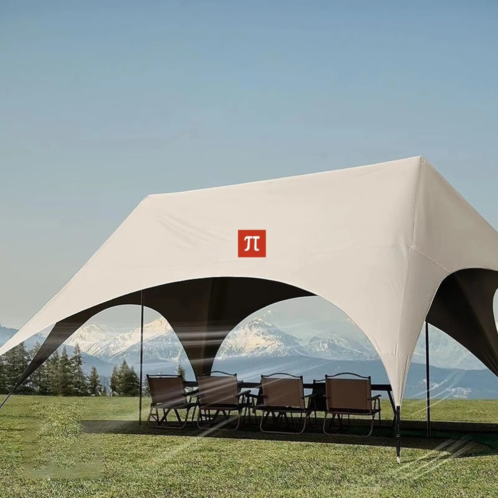 Gazebo Esagonale Pieghevole – Tenda da Campeggio Impermeabile Anti-UV per Picnic e Giardino