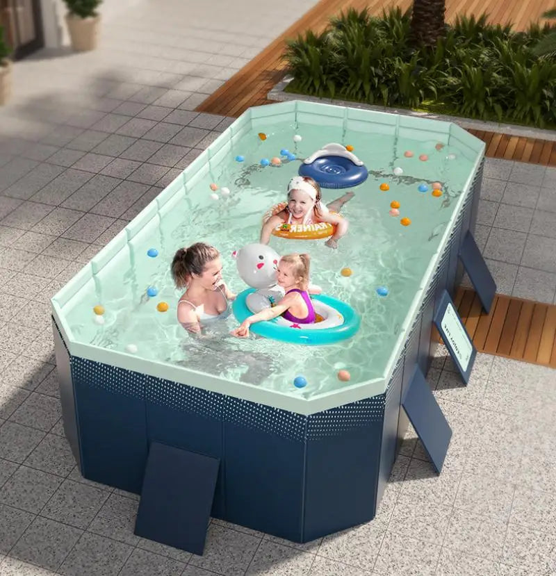 Piscina Pieghevole Outdoor – Senza Gonfiaggio, Resistente, Uso Esterno