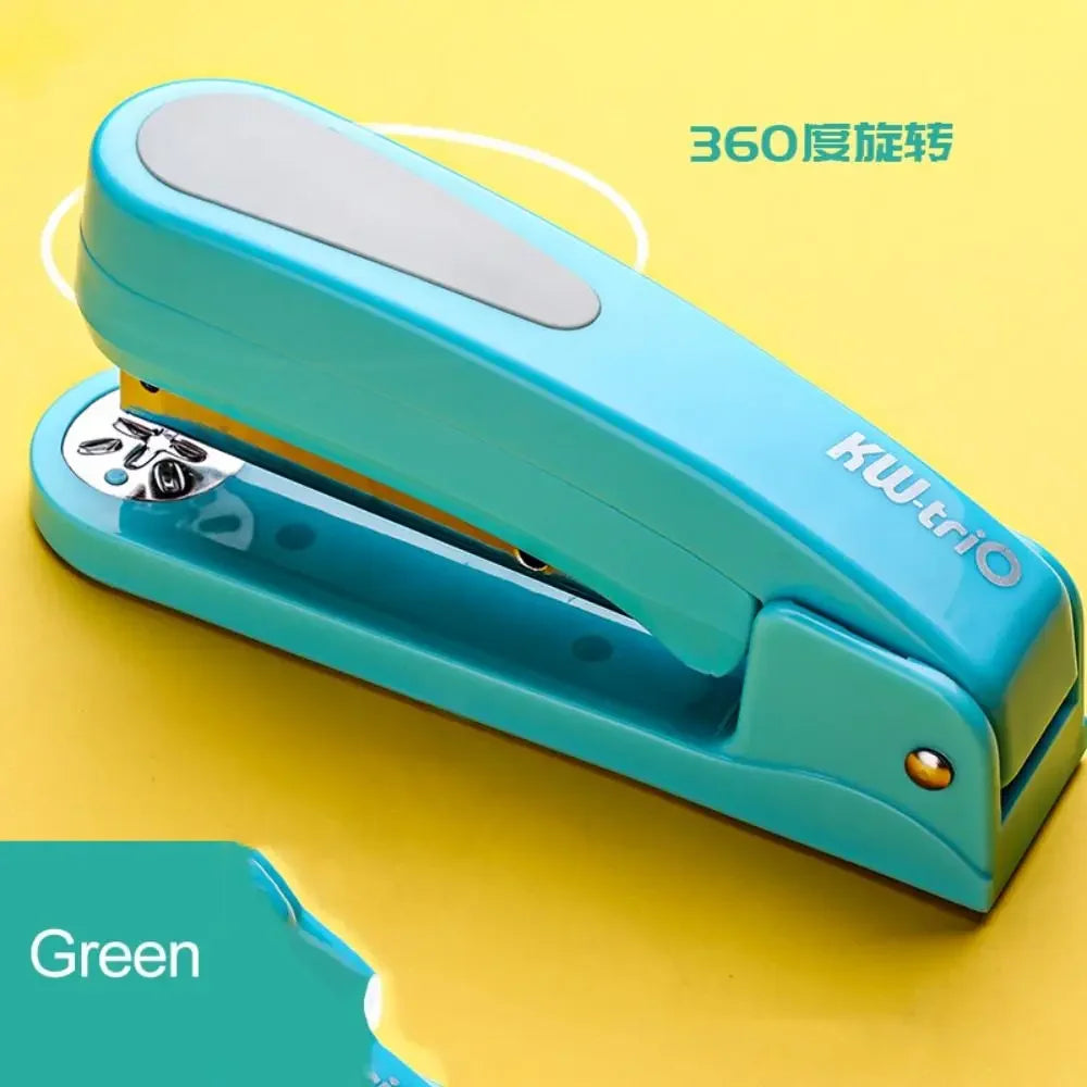 KW-TRIO 360 Degree Rotary Stapler Multifunctional Heavy Duty Stapler Thickened Effortless Long Stapler Office Binding Tools