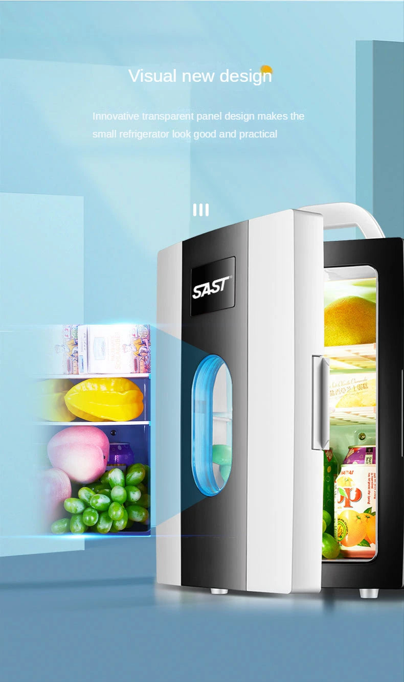 Mini Frigo 10L Portatile – Frigorifero per Auto, Casa e Cosmetici