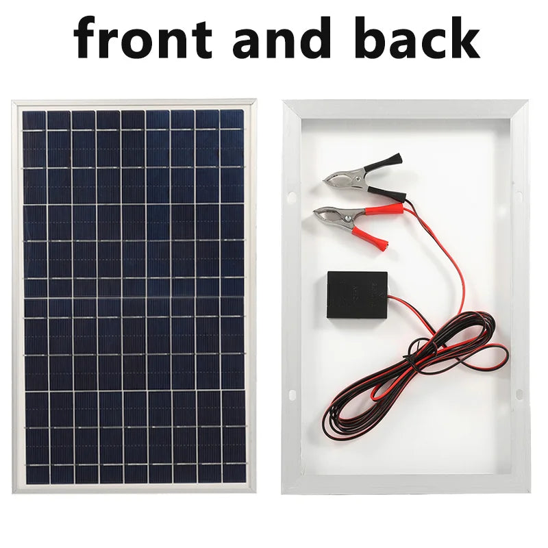 300W 12V Solar Panel Kit Complete Polycrystalline USB Power Portable Outdoor Rechargeable Solar Cell Solar Generator for Home