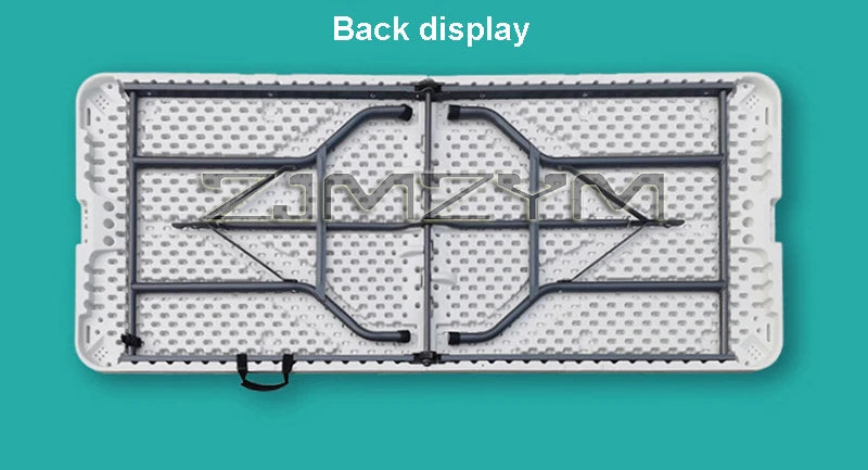 1.2M 1.5M 1.8M Height-Adjustable Folding Table Event Outdoor Camping Desk Garden Booth Party Long Table