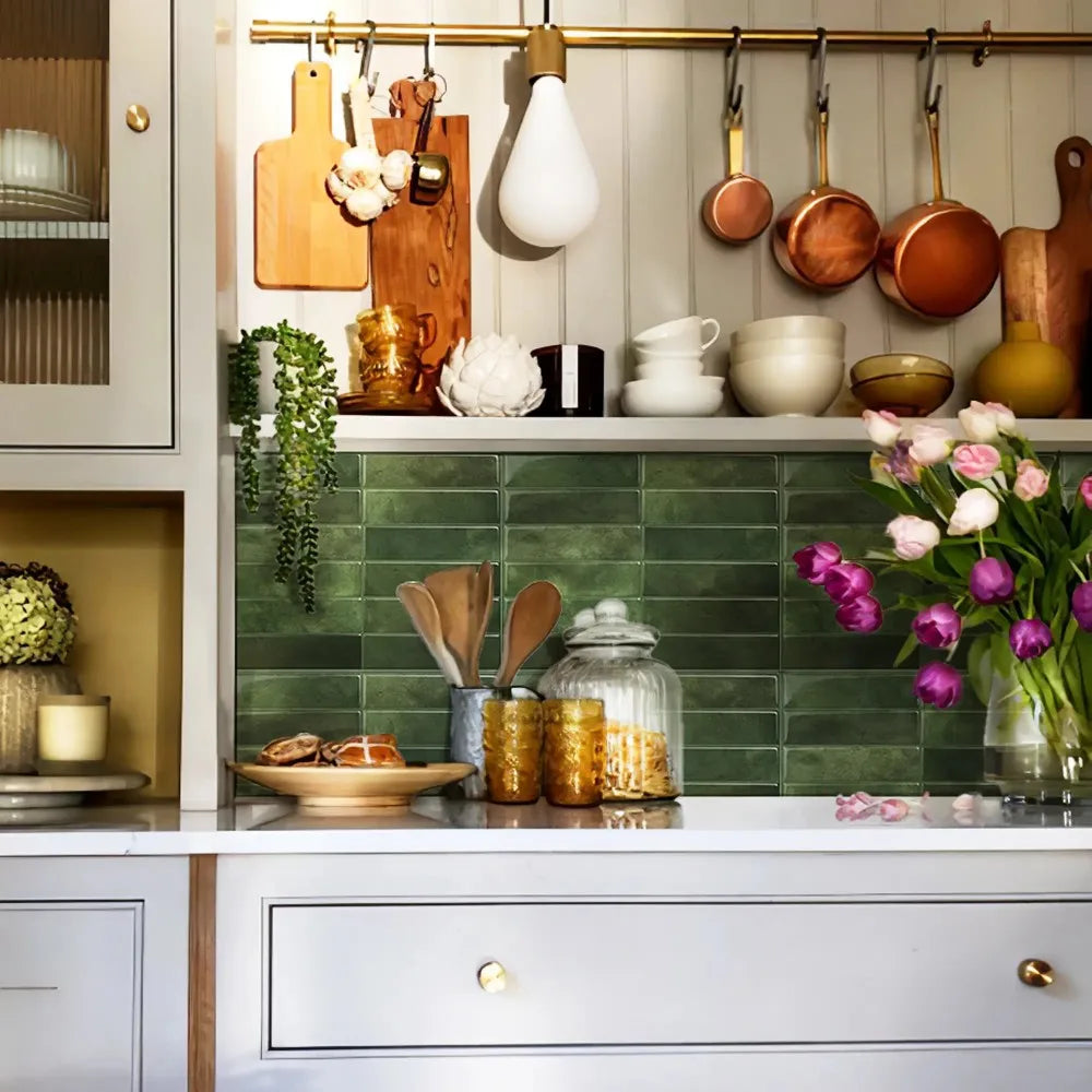 5/10/20pcs Self-Adhesive Wall Tile Stickers, Heat Resistant Peel AndStick Kitchen Backsplash, Waterproof Wall Tile Stickers