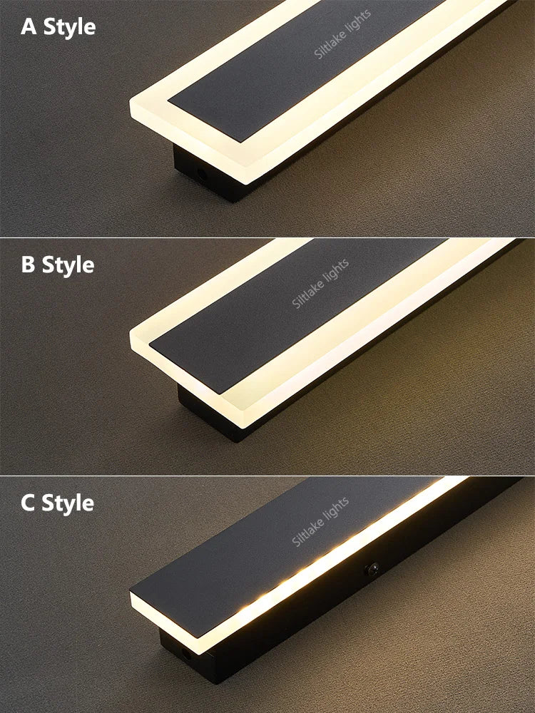 Outdoor waterproof wall lamp LED  strip background wall lamp stair garden lamp living room bedroom bedside ip65 wall lights