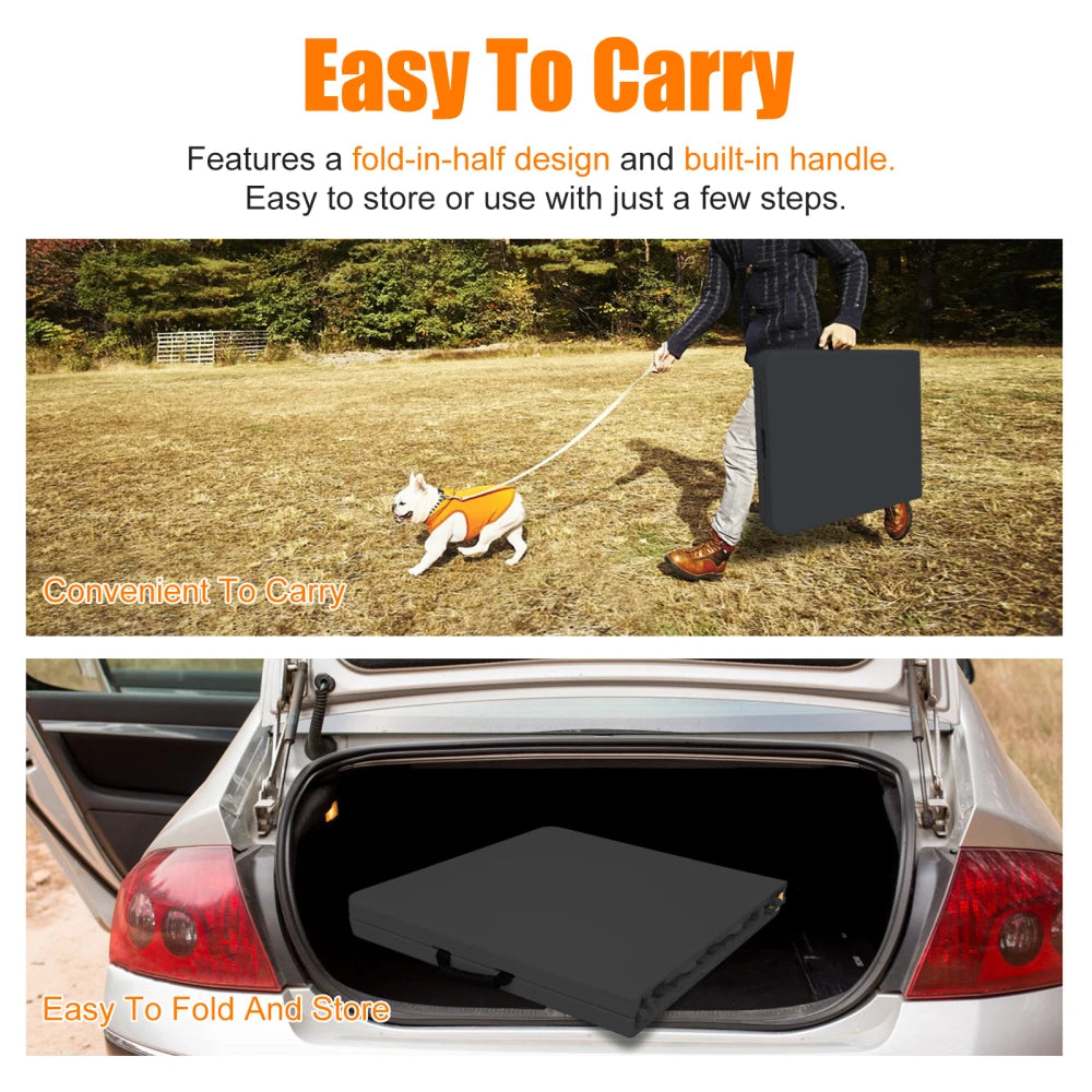 125cm Duty Adjustable Height Folding Table with Handle135KG Weight Capacity for Camping Picnic Parties Home  Indoor Outdoor