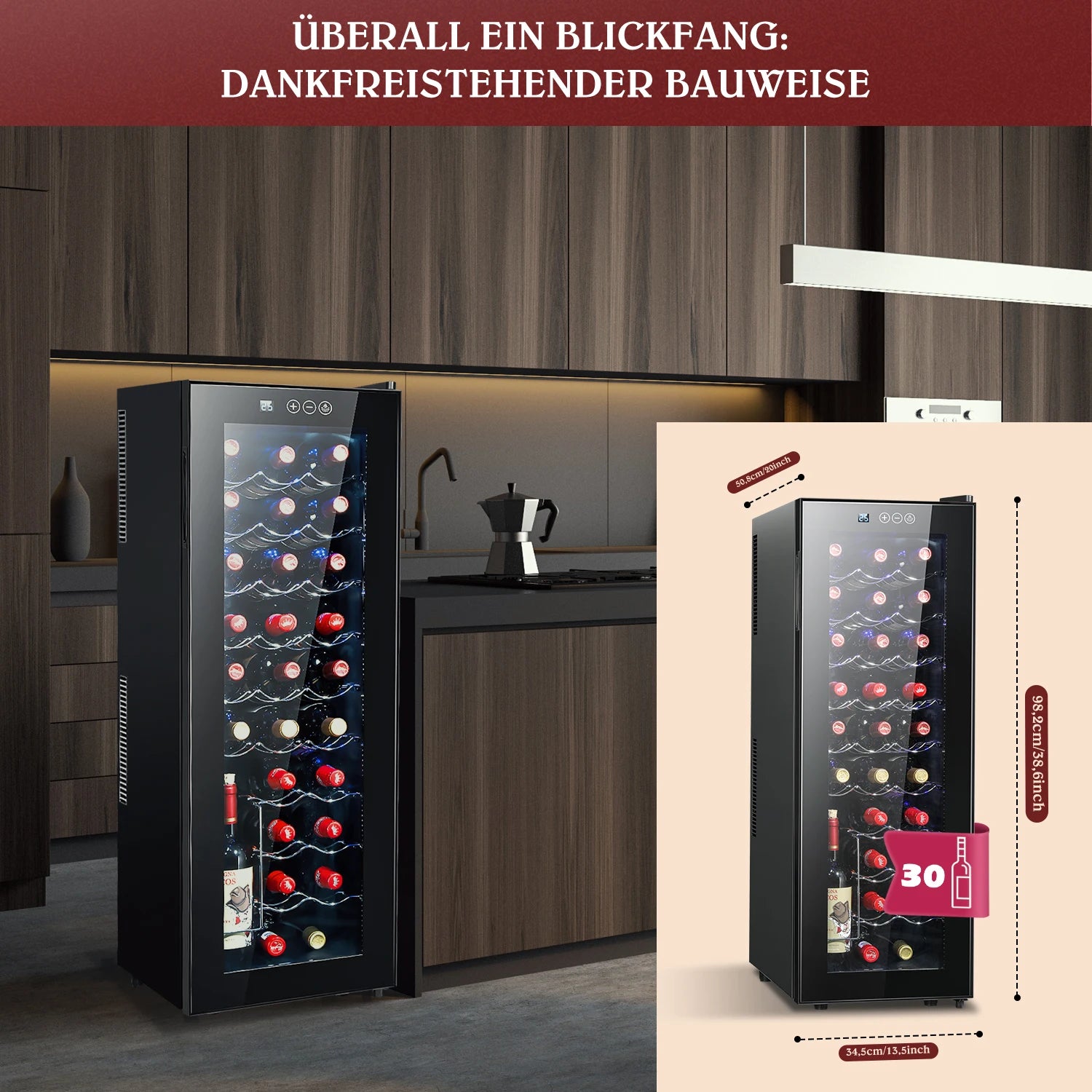 2025 78L intelligent constant temperature wine cabinet Household tea cold drink wine red wine cabinet Refrigerator