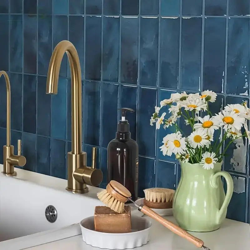 1/5/10/15/20pcs Self-Adhesive Wall Tiles Stickers, Heat Resistant Peel AndStick Kitchen Backsplash, Waterproof Wall Tile Sticker