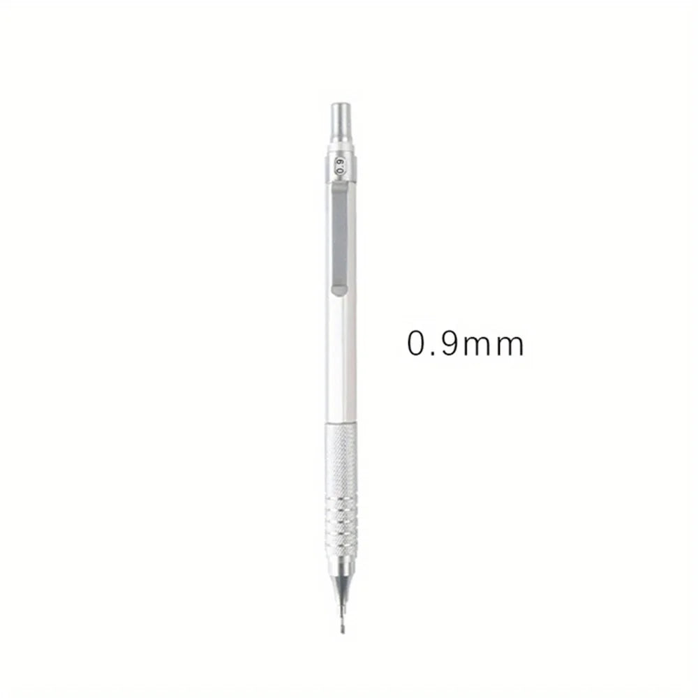 0.3/0.5/0.7/0.9/2.0mm Mechanical Pencil Low Center of Gravity Metal Drawing Special Pencil Office Write Art Supplies for School