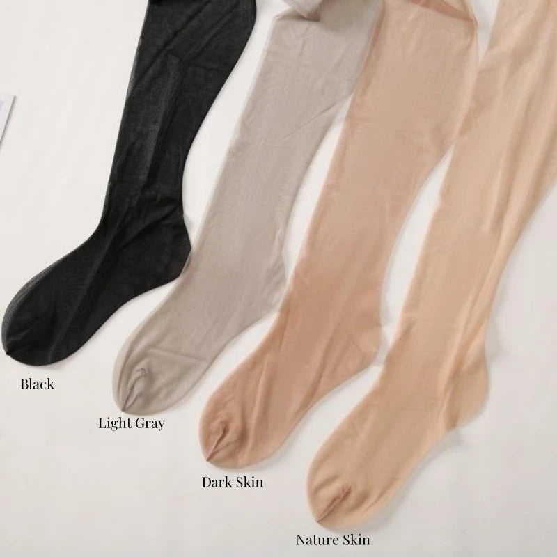 0D Women's Seamless Ultra-thin Nylon Tights 0D Sheer to Toe Pantyhose Sexy Stockings Collant Hot Donna for Female