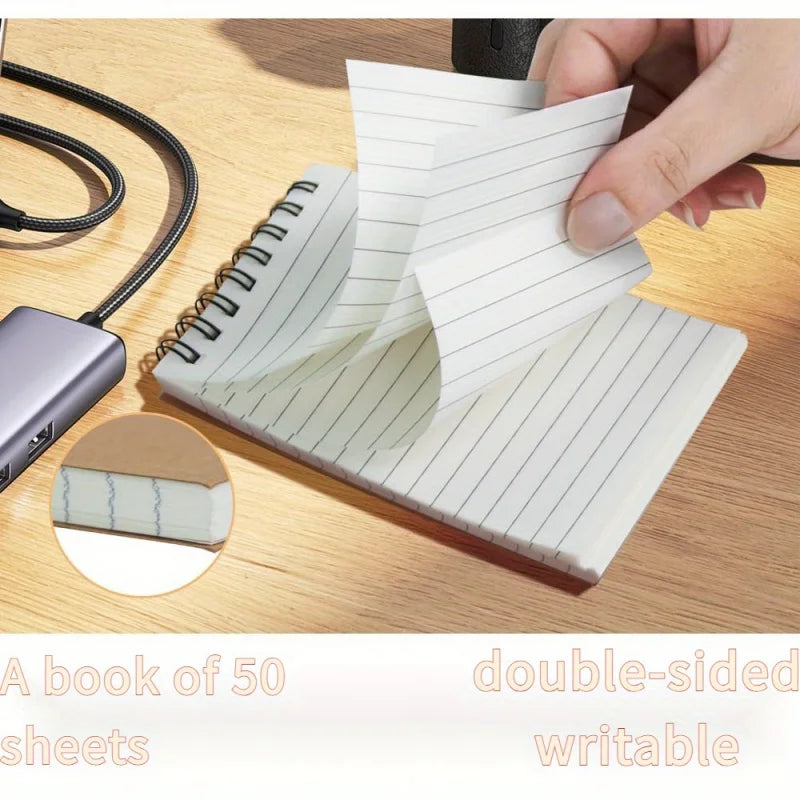 6/12 pocket notebooks, spiral-bound notepads, office-style mini notebooks, lined paper memos for home, university, or school use