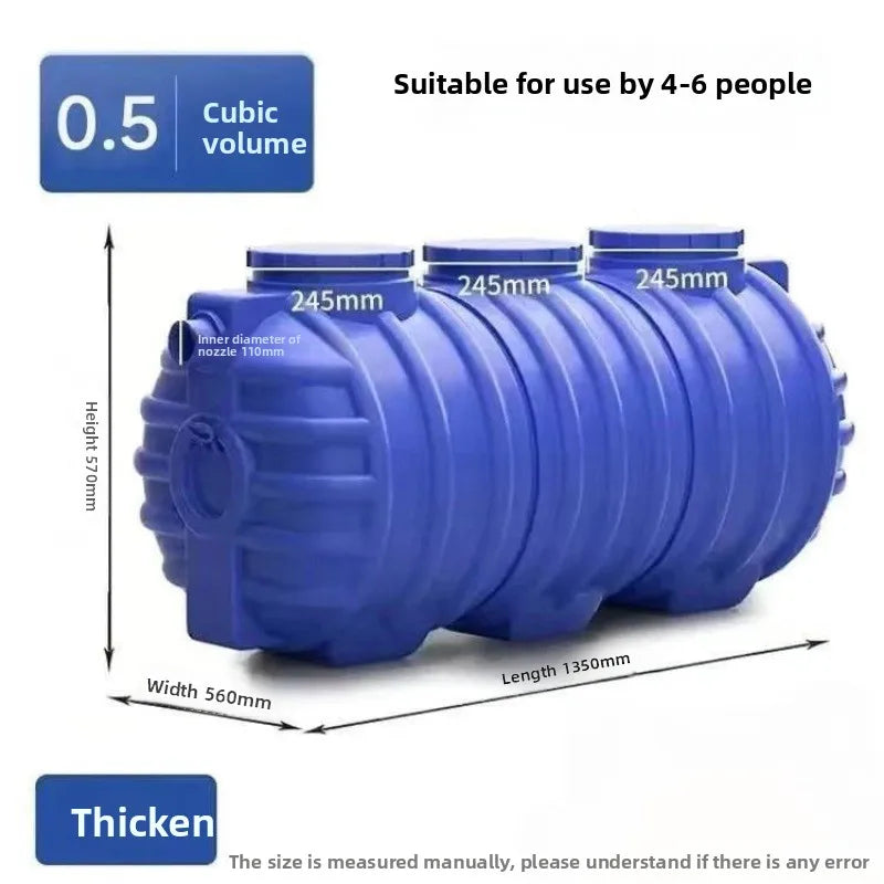 1 rural household three grid septic tank with thick cow tendon and three grid anti-seepage toilet renovation special fund