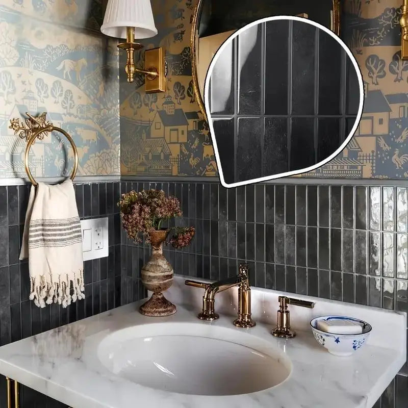 1/5/10/15/20pcs Self-Adhesive Wall Tiles Stickers, Heat Resistant Peel AndStick Kitchen Backsplash, Waterproof Wall Tile Sticker