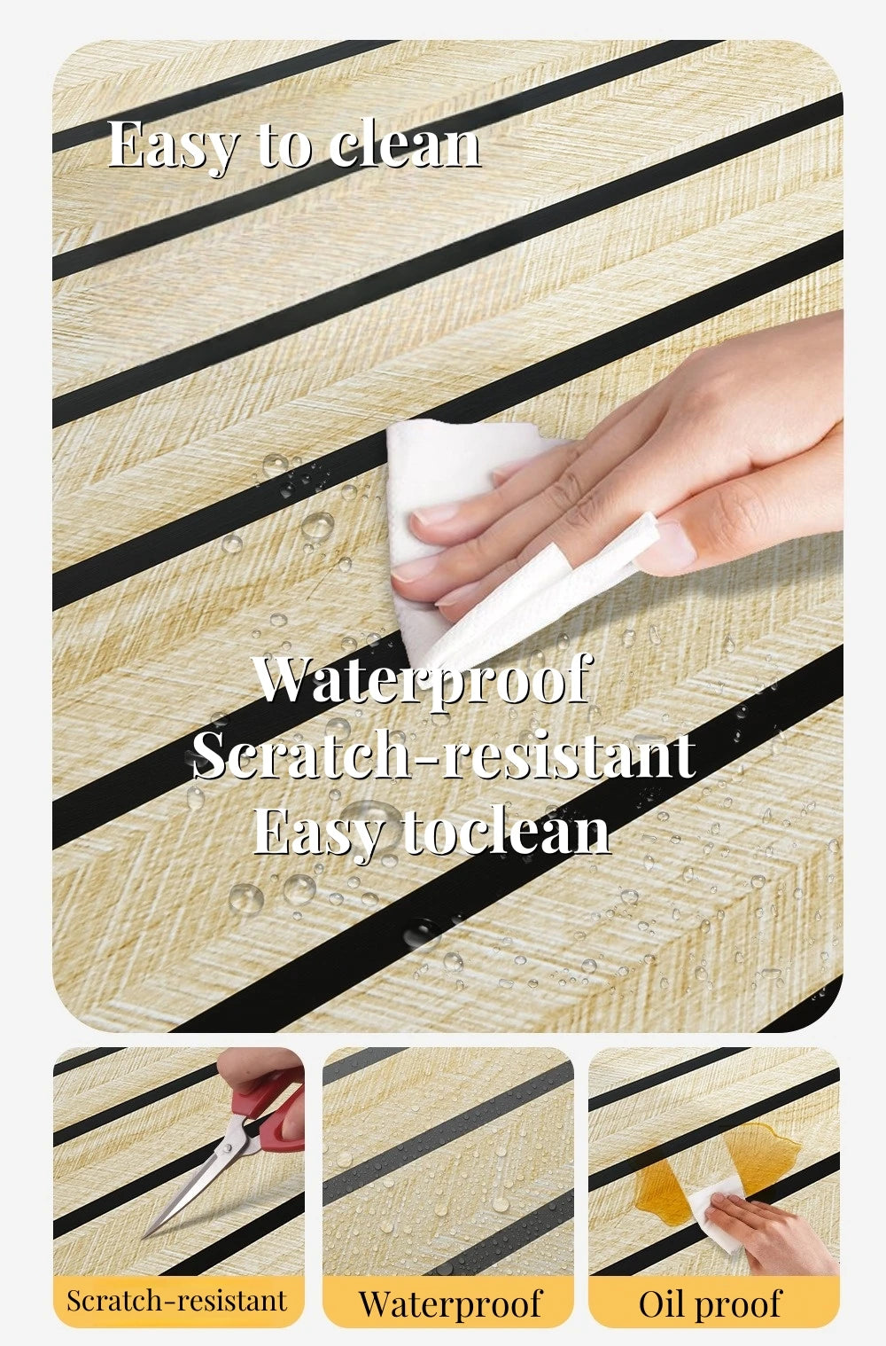 3/5/10M Imitation Grille Self Adhesive Wallpaper for Bedroom Walls Foam Peel and Stick Wallpapers Contact Paper Wall Stickers