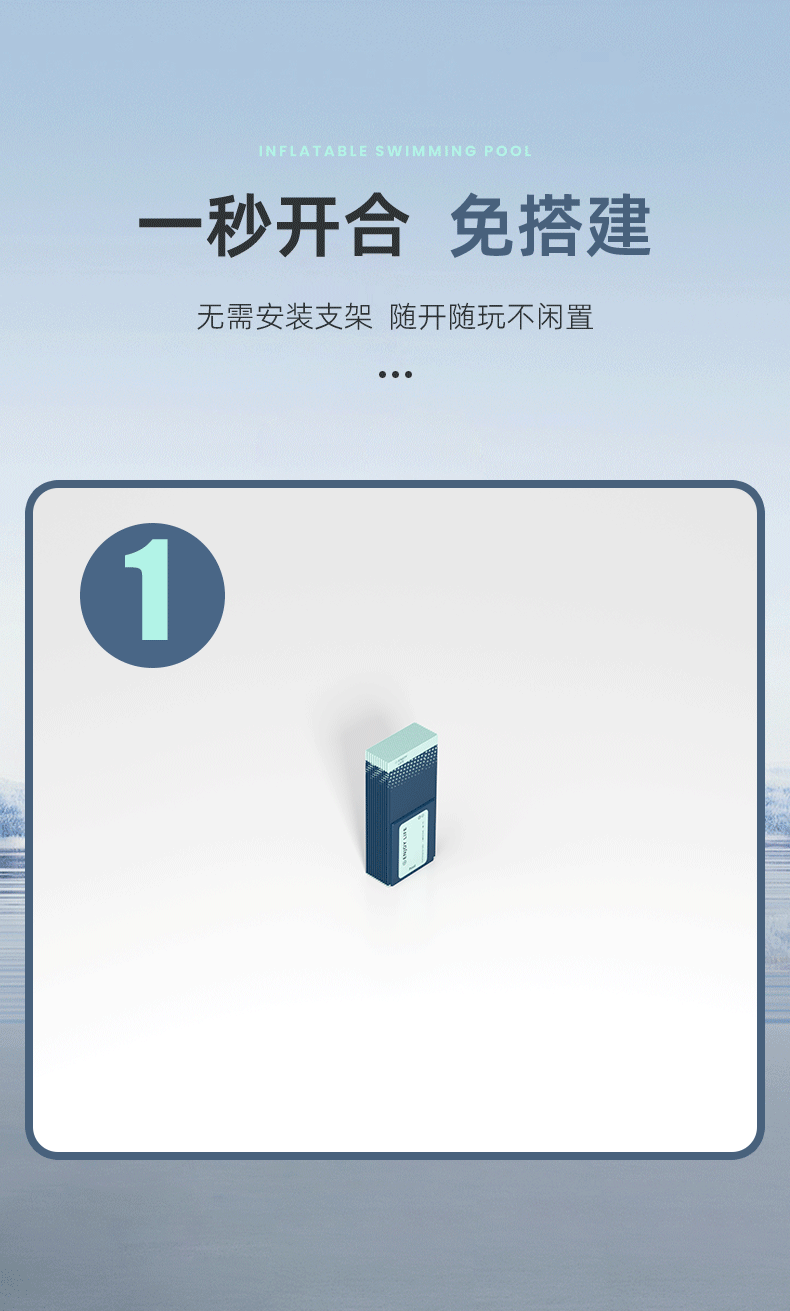 Piscina Pieghevole Outdoor – Senza Gonfiaggio, Resistente, Uso Esterno