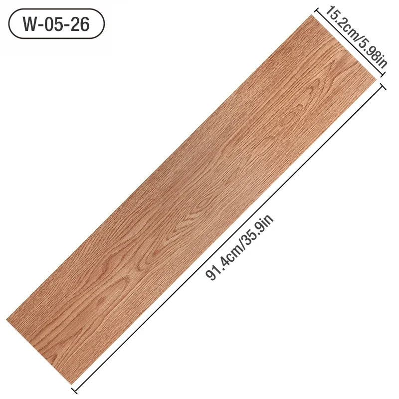 Adesivo Pavimento Effetto Legno PVC – Set 36 Pezzi (5 m²)
