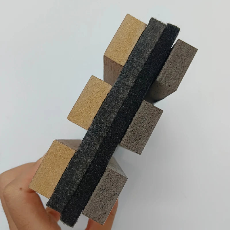 Oak surface polyester fiber sound insulation wall panel sound insulation board wood board
