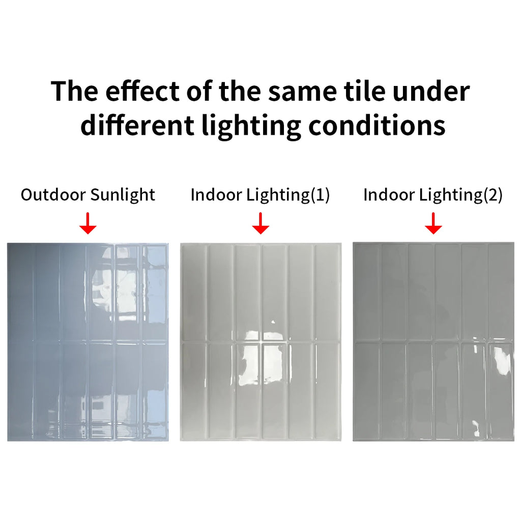 1/5/10/15/20pcs Self-Adhesive Wall Tiles Stickers, Heat Resistant Peel AndStick Kitchen Backsplash, Waterproof Wall Tile Sticker