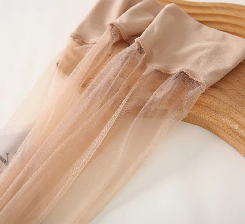 0D Women's Seamless Ultra-thin Nylon Tights 0D Sheer to Toe Pantyhose Sexy Stockings Collant Hot Donna for Female