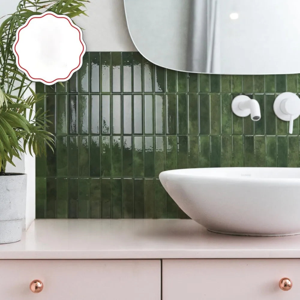 5/10/20pcs Self-Adhesive Wall Tile Stickers, Heat Resistant Peel AndStick Kitchen Backsplash, Waterproof Wall Tile Stickers