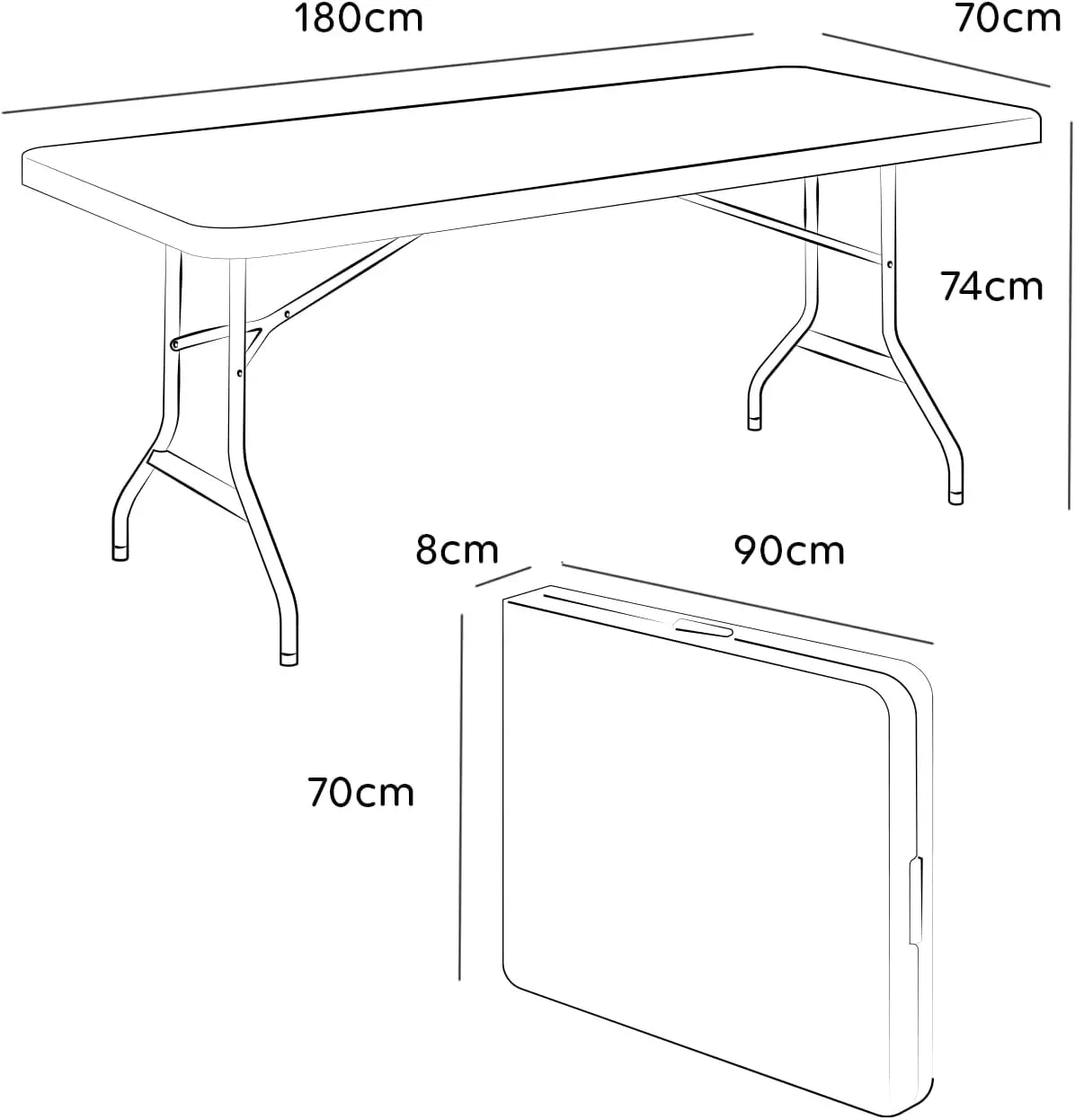 Tavolo Pieghevole Portatile Salvaspazio | Campeggio & Casa