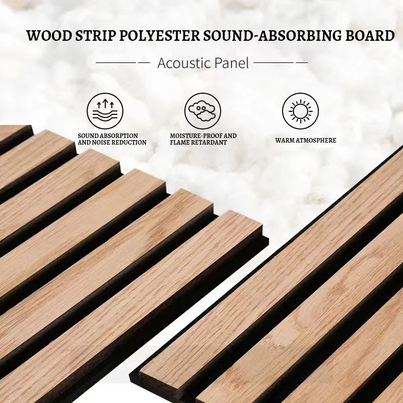 Oak surface polyester fiber sound insulation wall panel sound insulation board wood board
