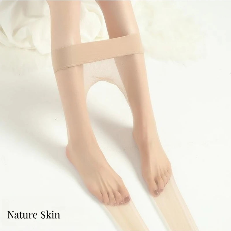 0D Women's Seamless Ultra-thin Nylon Tights 0D Sheer to Toe Pantyhose Sexy Stockings Collant Hot Donna for Female