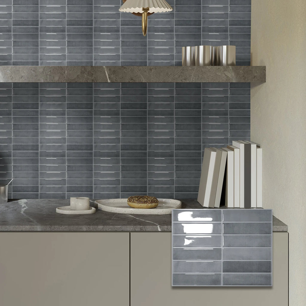 5/10/20pcs Self-Adhesive Wall Tile Stickers, Heat Resistant Peel AndStick Kitchen Backsplash, Waterproof Wall Tile Stickers