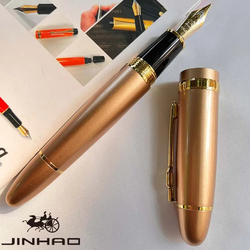 1 PCS JINHAO 159 Classic Design SIlver Trim Calligraphy Iridium Business Pen With Converter